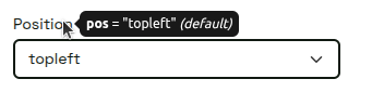 Tooltip in the north arrow settings panel (pos = 'topleft', default value)